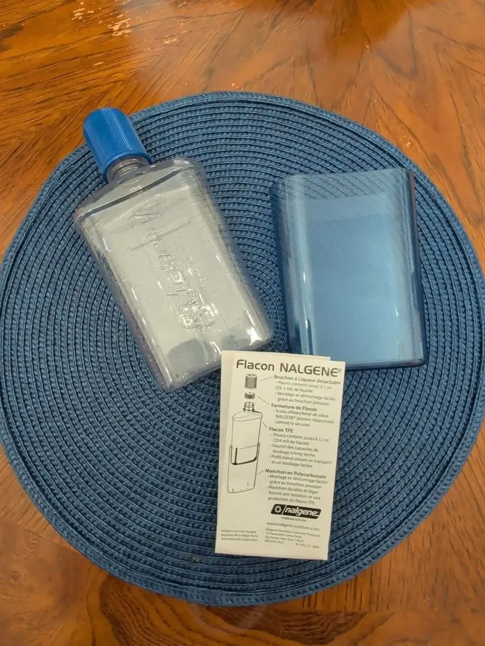 Nalgene Flask 12 oz Glacier Blue